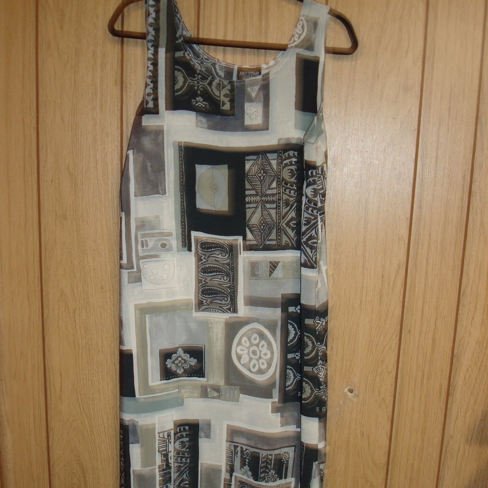 AWESOME WEAR MADE IN USA LONG DRESS